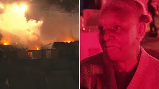 ‘I was asleep’: Woman says alarm woke her up as large fire ripped through Houston apartment complex