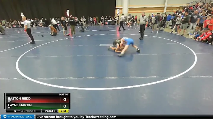 92 Lbs Cons. Round 3 - Layne Martin, MI Vs Easton ...