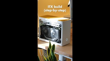 build my PC with me (step-by-step ITX build) #shorts