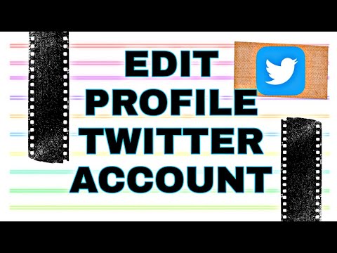 COMMENT MODIFIER PROFIL EN TWITTER? | PROFIL ET COUVERTURE POUR DEBUTANTS