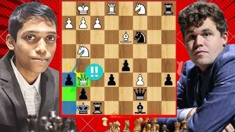 RameshbabuPraggnanandhaa vs Magnus Carlsen Chess Game 45 #chess #chesscom #chessplayer #chessgame 
