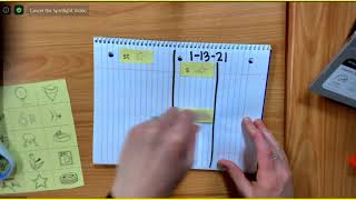 1/13/21 Calendar & Word Study (s, t, st)