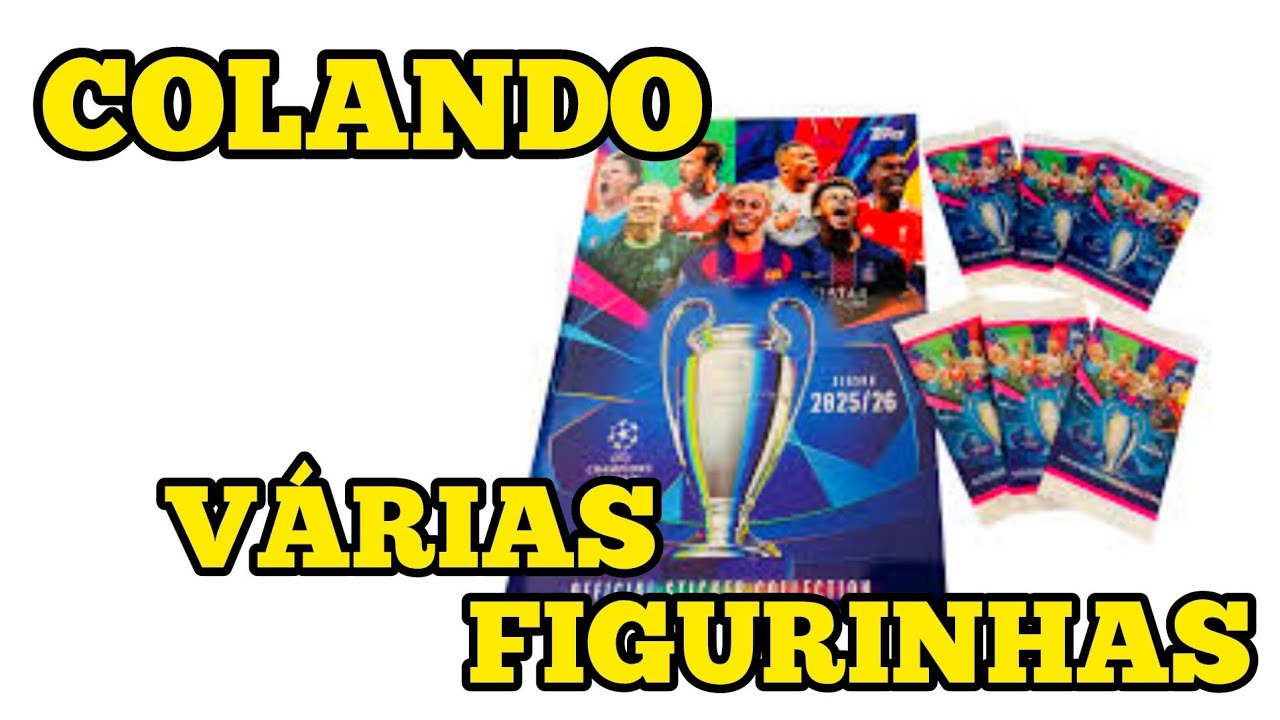 Colei 42 Figurinhas do meu Álbum da Champions League 2025/2026 #championsleague #topps 