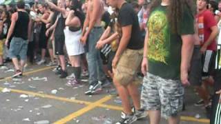 Suicide silence wall of death detroit warped tour 2010
