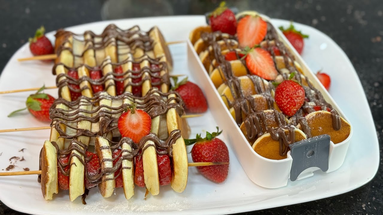 سخفت عليهم نضت طيبتهم في 10 دقايق😍ميني بان كيك خفاف ومفشفشين شكلهم يشهي يذووبو في الفم😋تاع ليه ليه👌