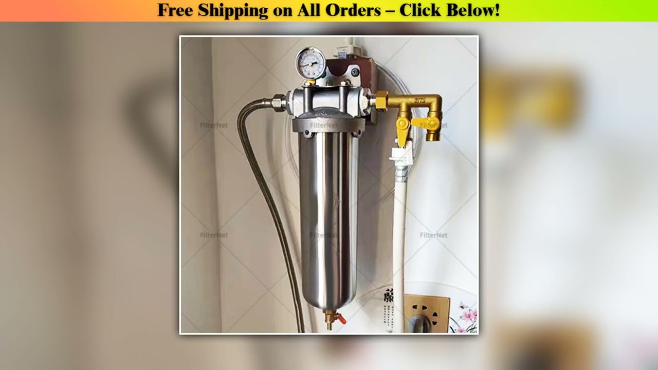 10inch Stainless Steel Filter Housing Prefilter With 1 Micron 5Micron  Stainless Steel Filter