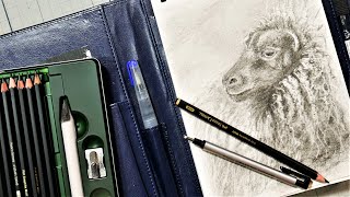 Using Pitt Graphite Matte Pencils for the first time - Now with Audio! screenshot 1