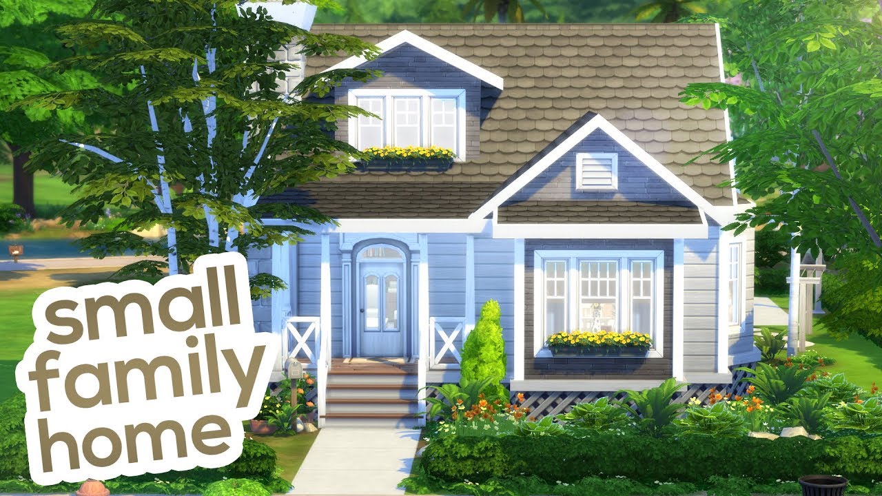 Small Family Home Sims 4 Speedbuild YouTube