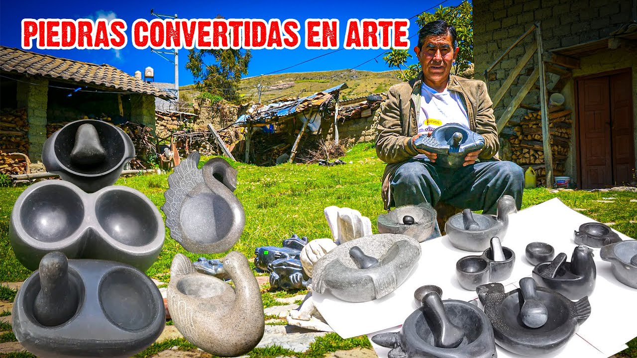 Las MANOS MÁGICAS de don Luciano: El escultor de morteros que transforma rocas en obras maestras