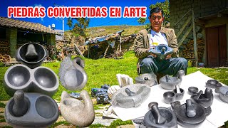 Las MANOS MÁGICAS de don Luciano: El escultor de morteros que transforma rocas en obras maestras