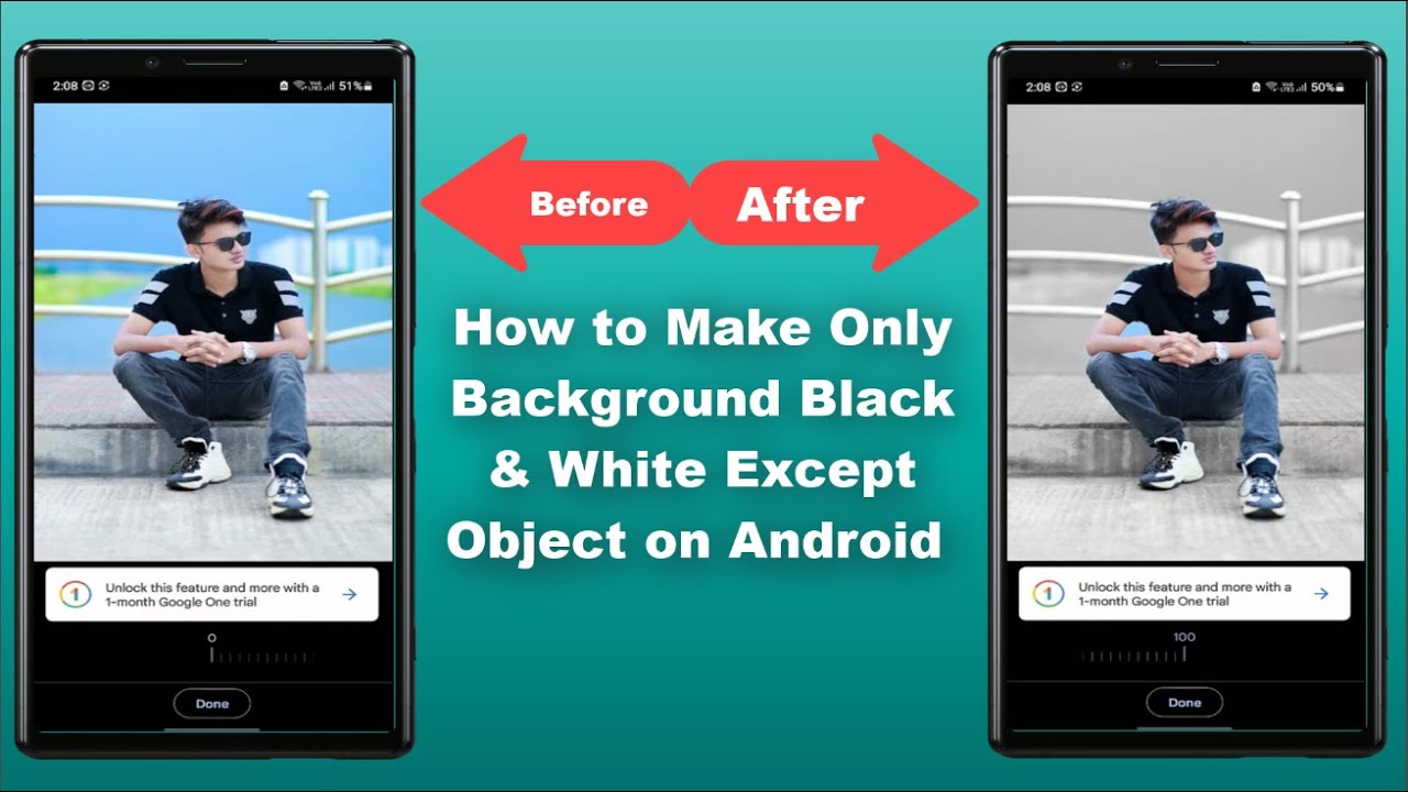 How to Make Photos Black & White Except One Color on Android YouTube