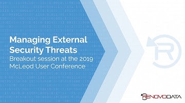Managing External Security Threats