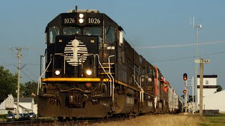IC deathstar duo chase on the CN Dubuque Sub in golden light!