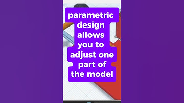 Parametric design allows to adjust one part of a model, and all linked parts update automatically