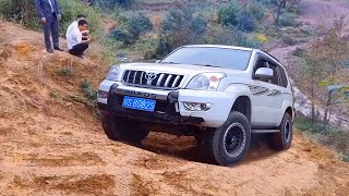 Land Cruiser Prado 2.7L Vs Jeep Wrangler Sahara 2.0T And Racing Car | Hill Climbing Competition