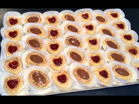recette-de-gÂteaux-sablÉs-Économiques-les-jeljlaniya-au-nutella-et-À-la-confiture-de-fraise