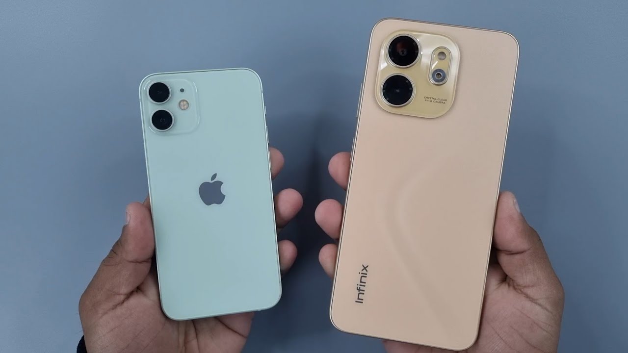 iPhone 12 mini vs Infinix Smart 9 - YouTube