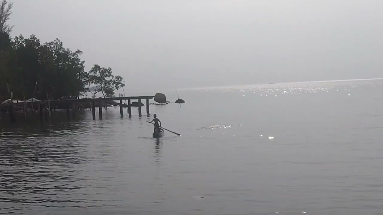 Pesona pantai di depan rumah,the charm of beach in the village#karimun kepri