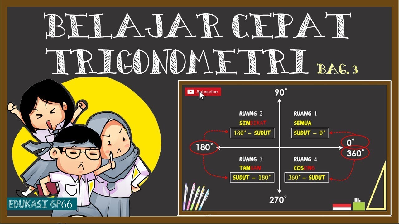 Jurus 3 Detik Memahami Trigonometri Sin Cos Dan Tan Sudut 0