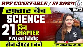 RPF CONSTABLE / RPF SI / SSC CHSL | RAILWAY SCIENCE CLASSES | Chapter - 13 | SCIENCE BY NIHARIKA MAM