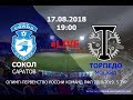 "Сокол" Саратов - "Торпедо Москва". ОЛИМП-Первенство России-2018/19. 5 тур. LIVE