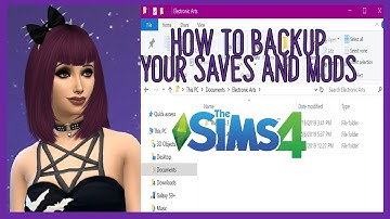 TUTORIAL || HOW TO BACKUP YOUR SAVES/MODS FOLDERS || THE SIMS 4