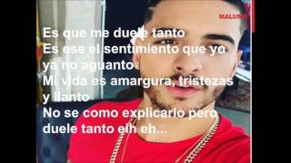 Video voorbeeld van "Felipe Peláez - Duele Tanto (LETRA) ft. Maluma"