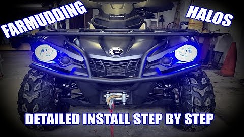 FarMudding Halos (DETAILED INSTALL STEP BY STEP) can am outlander