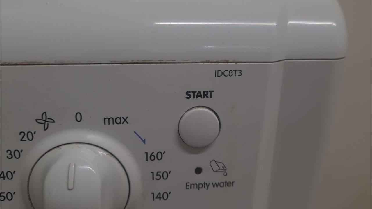 overview of an Indesit idc8t3 8kg condenser tumble dryer YouTube