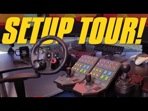 Gaming Setup Tour 2019! + Govee LED Strip Lighting - Simul8 Gaming