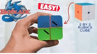 How To Make 2 By 2 Rubik's Cube Beyblade