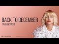 Taylor Swift - Back to December (Guitar Acoustic Karaoke)