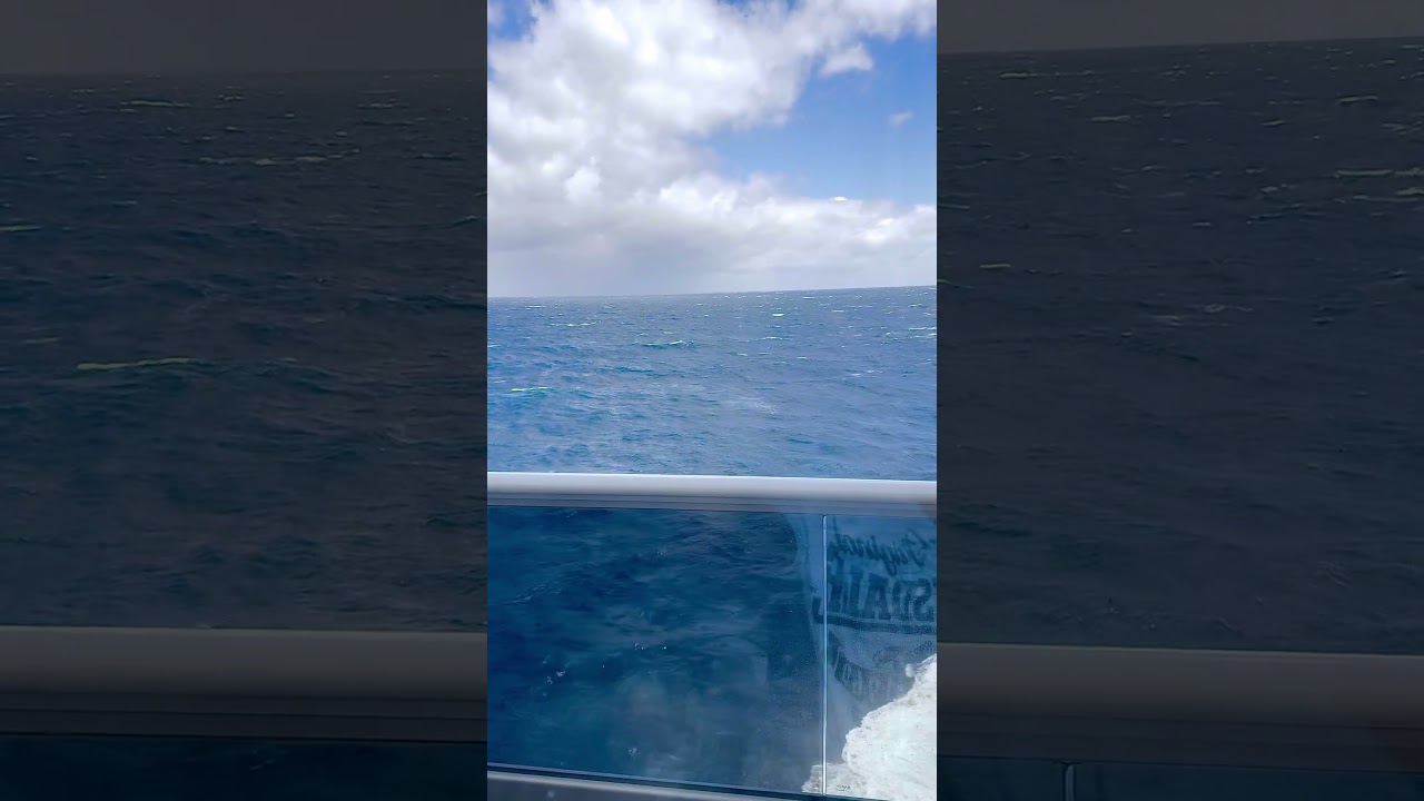Ocean view from the room on Cruise Ship 🛳️.