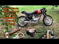 Kawasaki estrella  rsx360 1996 cafe racer vs home made engine parts