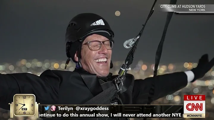 CNN -  NYE WITH A AND A - RICHARD QUEST CLIMBS TOWER AT HUDSON YARDS   12 31 2021