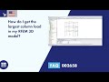 [EN] FAQ 002658 | How do I obtain the maximum column load in my RFEM 3D model?