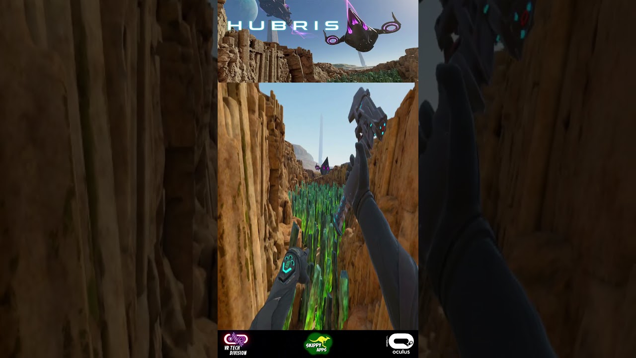 VR Hubris Game Adventur Fight in Green Cristles || Heart-Pounding Action like never Before