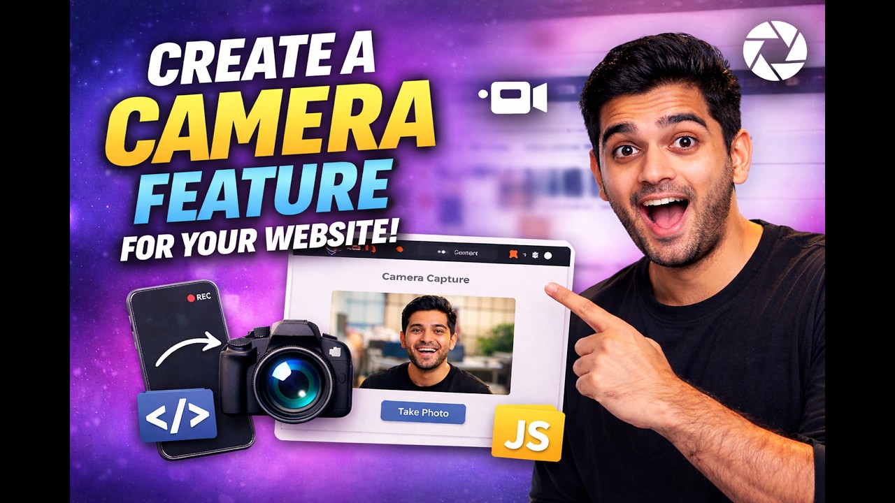 How to Create Camera Feature in Website using JavaScript | Access ...