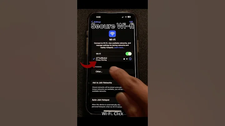 Private WiFi Hack on iPhone