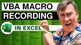 Excel - Excel in Depth 27 - Macro Recording - Episode 1211.127