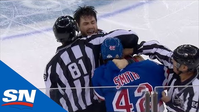 Ice hockey: Brawl breaks out at NHL puck drop between New York