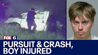 Milwaukee County police chase; boy hurt in crash, man charged | FOX6 News Milwaukee