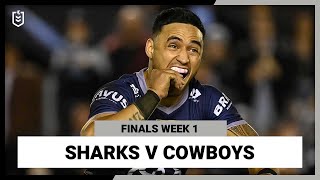 NRL CronullaSutherland Sharks v North Queensland Cowboys | Finals Week 1, 2022 | Full Match Replay