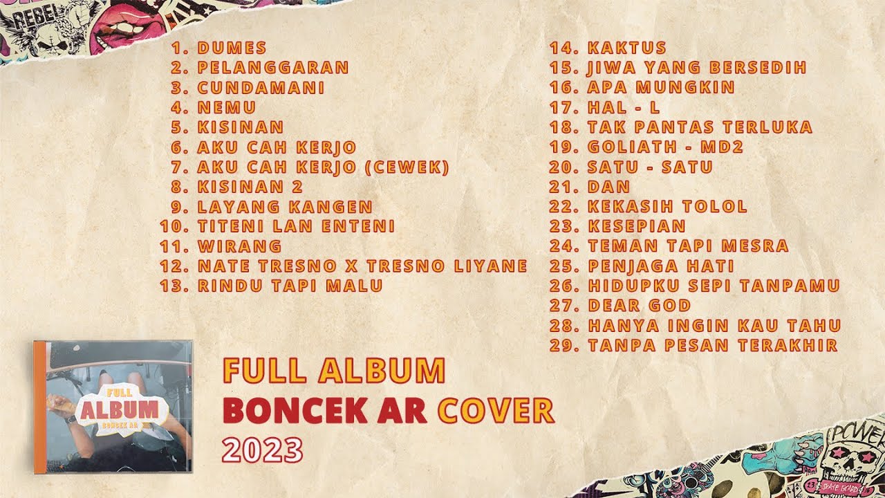 FULL ALBUM BONCEK AR COVER 2023