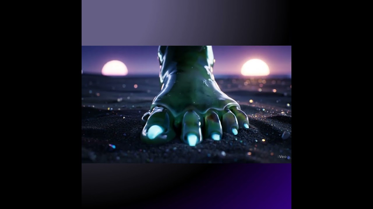 Slime Foot ASMR 👽 | Alien Steps Into Sand – Oddly Satisfying!  