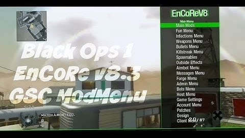 [BO1/1.13/GSC] EnCoReV8 Mod Menu (Unfair Aimbot) + Download