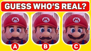 Guess The Real MARIO CHARACTER | Super Mario Quiz | Part 2