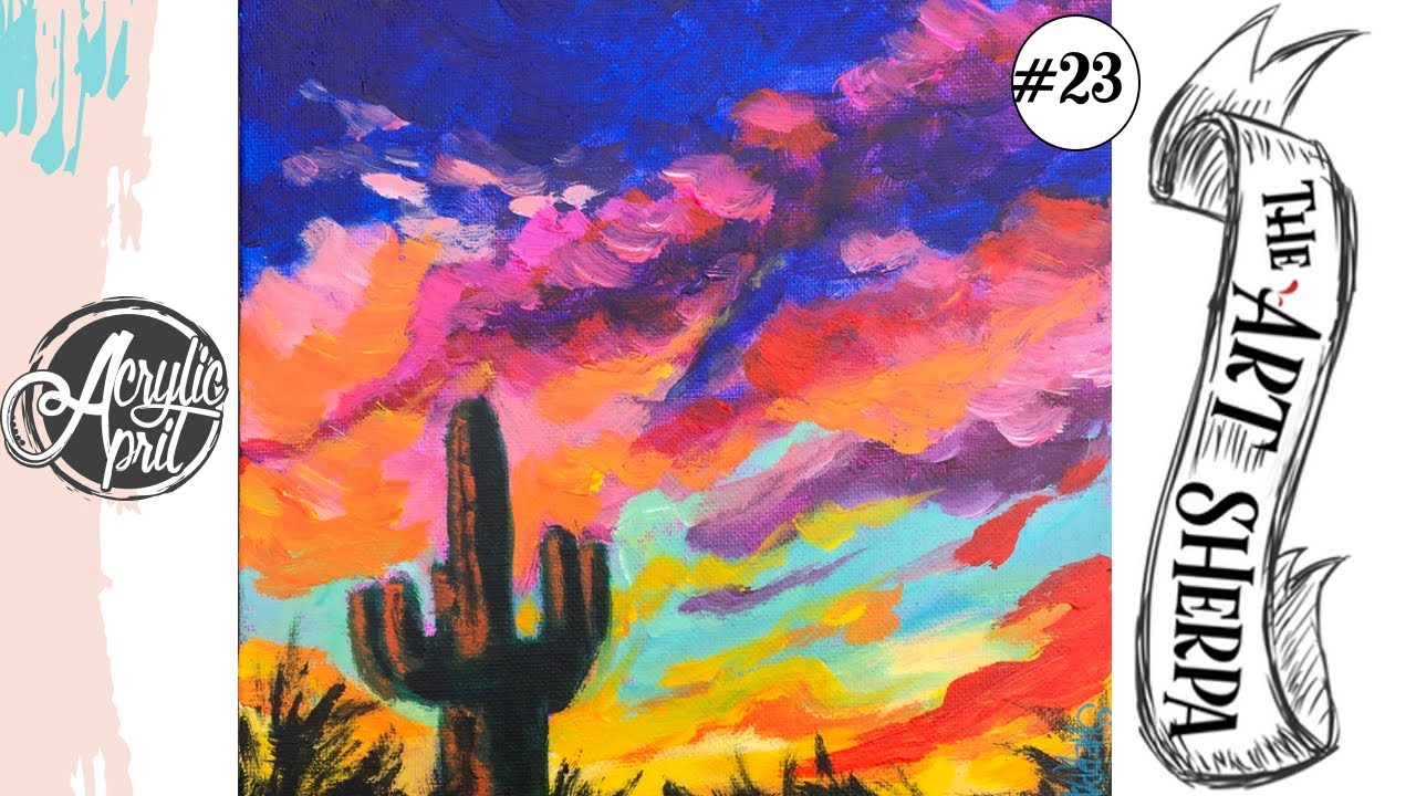 Featured image of post Easy Acrylic Paintings Cactus
