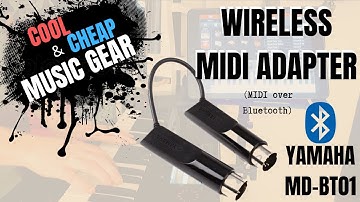 Wireless Midi Adapter - Yamaha MD-BT01 - Midi Over Bluetooth