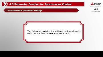 "4.3.1 System configuration settings" to "4.3.4 Synchronous control parameter settings" (12/16)